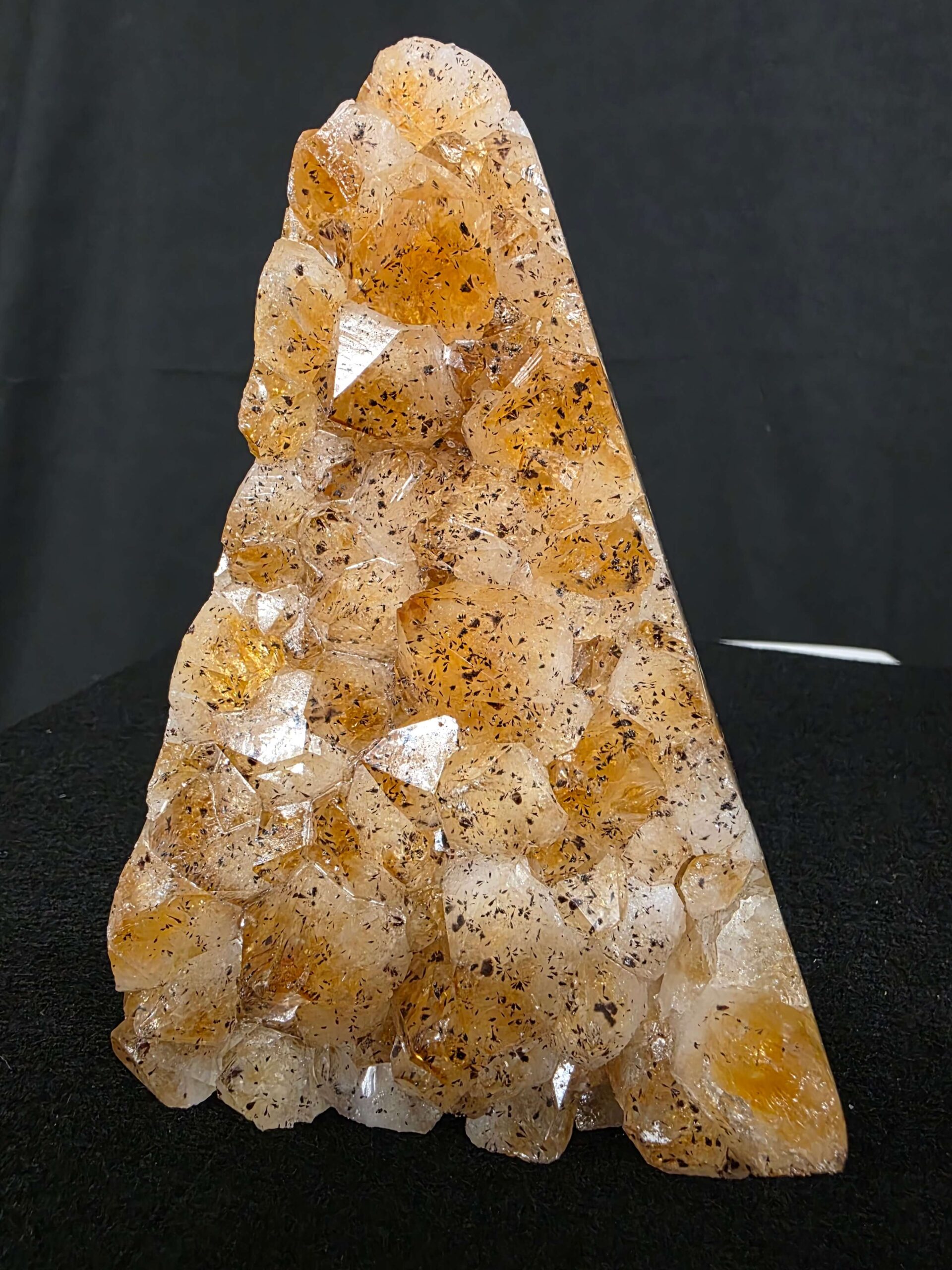 Premium High Grade Citrine Druzy 162 Mini Geode Cluster Piece 1.536g H14xW10xD8cm - Image 11