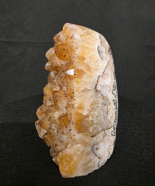 Premium High Grade Citrine Druzy 162 Mini Geode Cluster Piece 1.536g H14xW10xD8cm - Image 3