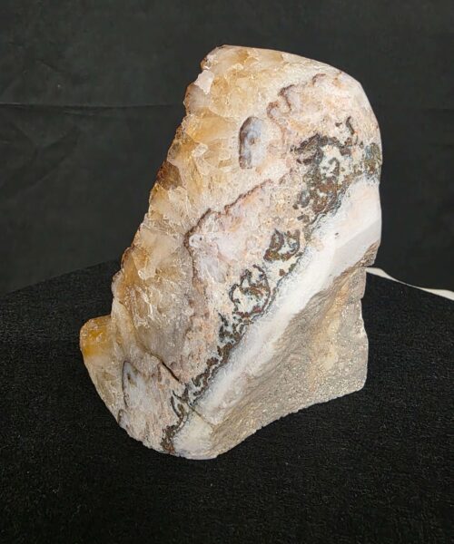 Premium High Grade Citrine Druzy 162 Mini Geode Cluster Piece 1.536g H14xW10xD8cm - Image 4