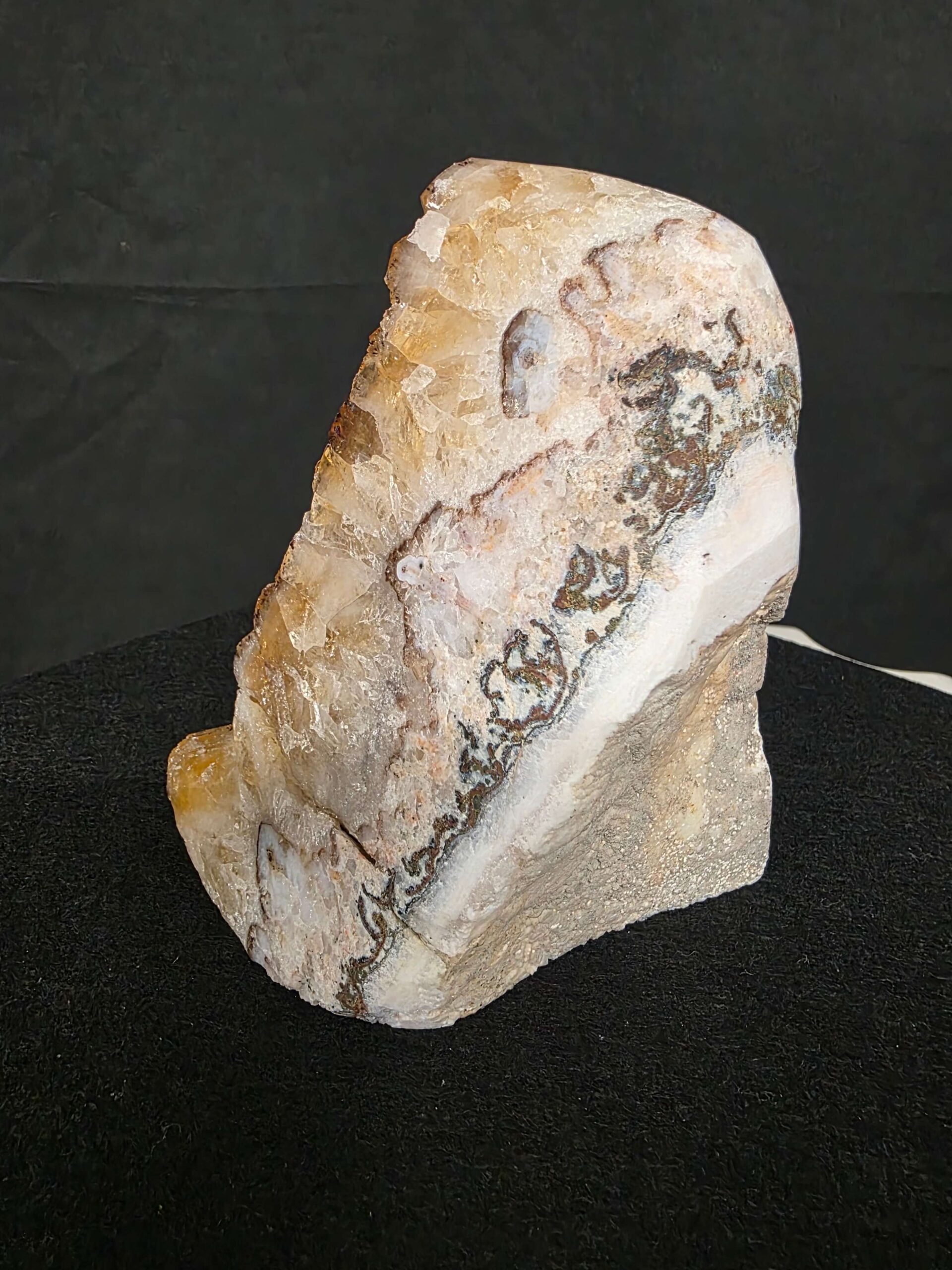 Premium High Grade Citrine Druzy 162 Mini Geode Cluster Piece 1.536g H14xW10xD8cm - Image 4