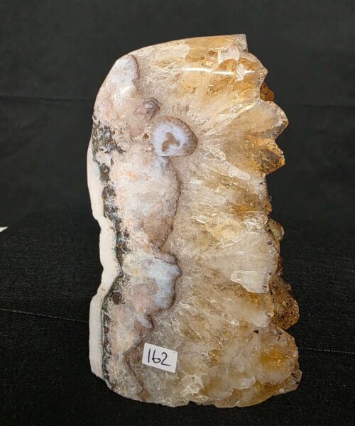 Premium High Grade Citrine Druzy 162 Mini Geode Cluster Piece 1.536g H14xW10xD8cm - Image 6