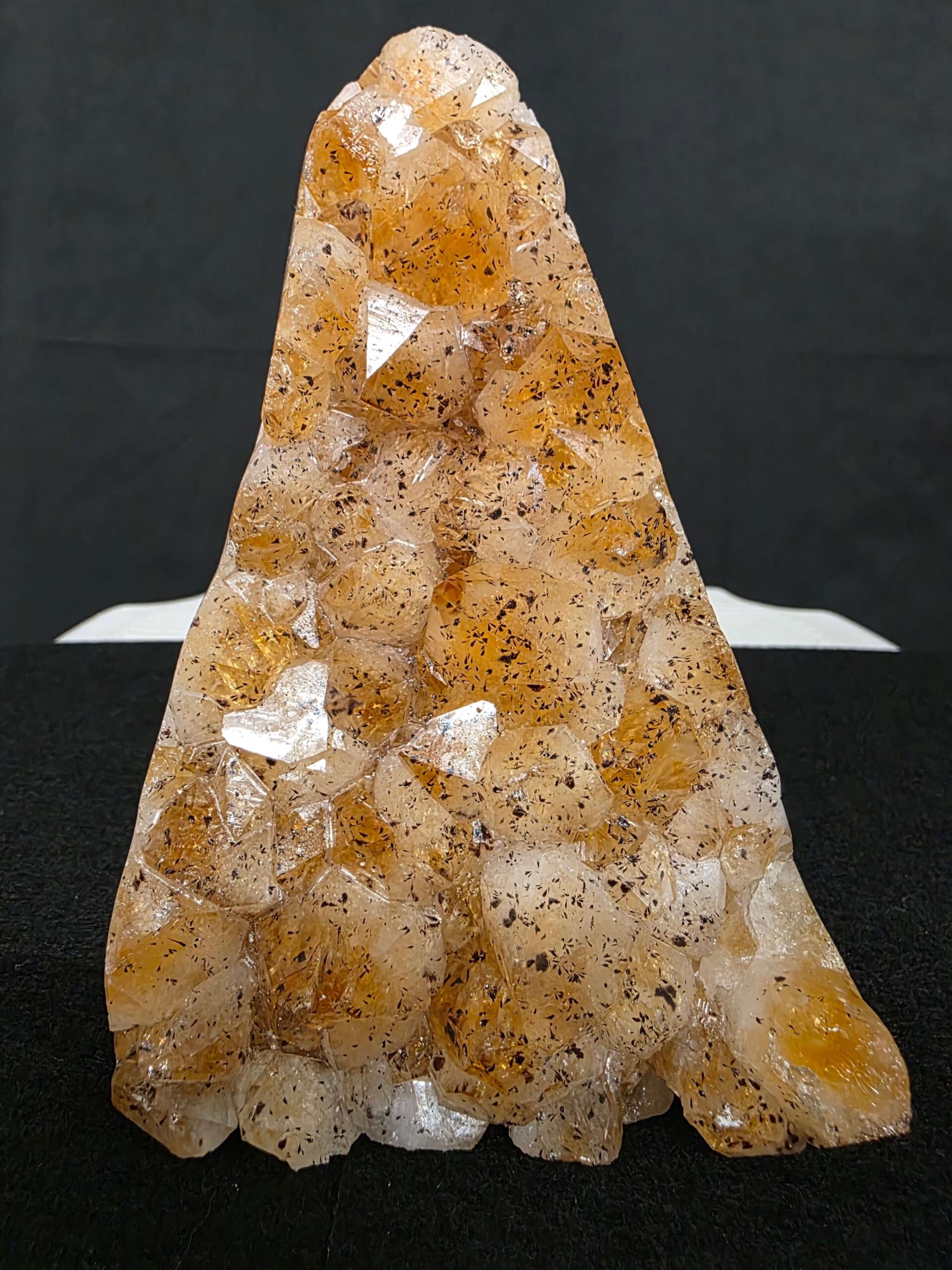 Premium High Grade Citrine Druzy 162 Mini Geode Cluster Piece 1.536g H14xW10xD8cm - Image 8