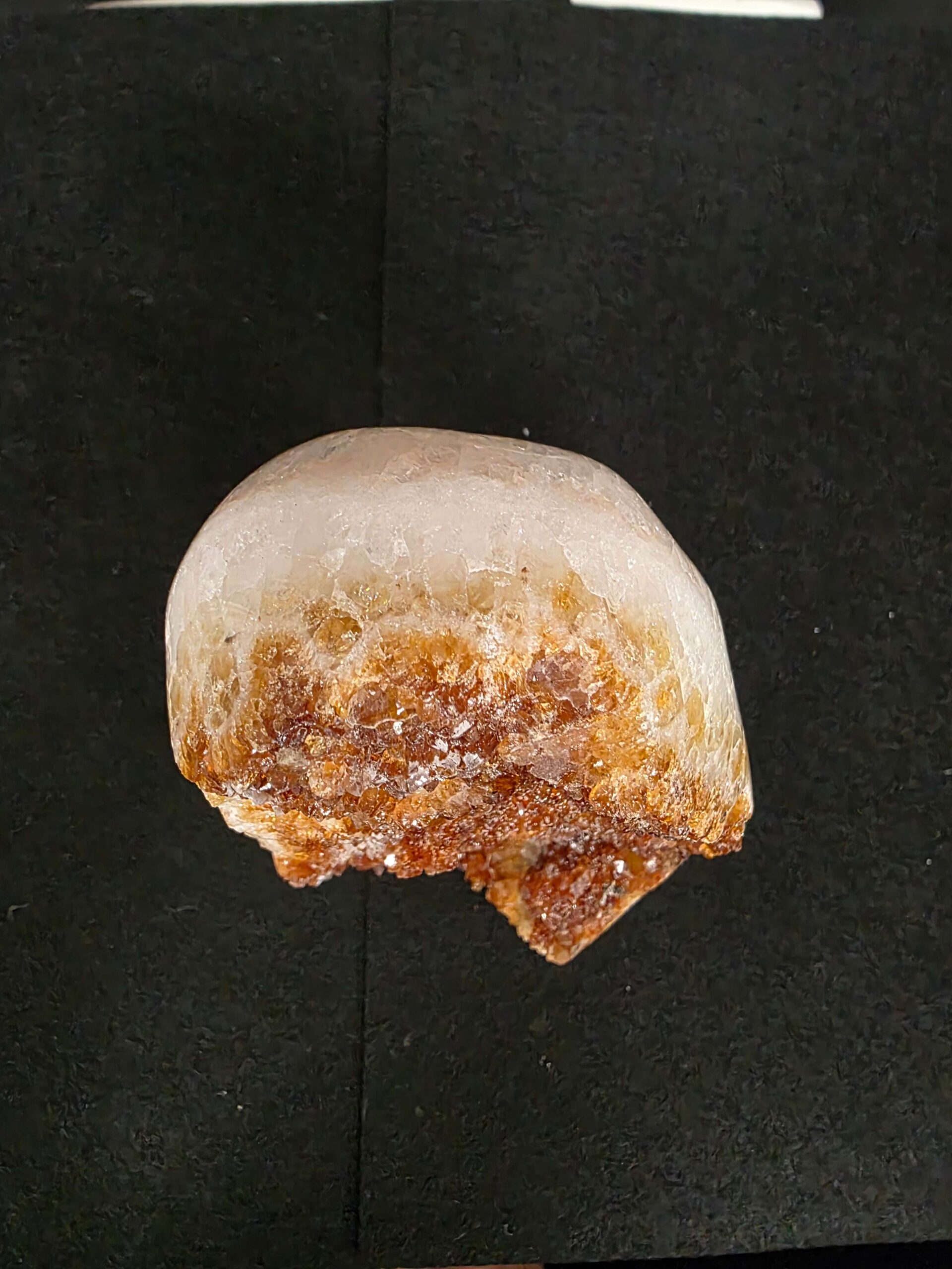 Premium High Grade Citrine Druzy 163 Mini Geode Cluster Piece 956g H12xW9xD7cm - Image 7