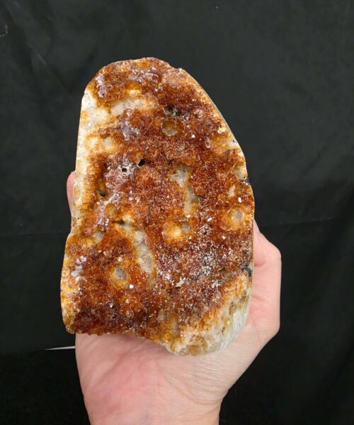 Premium High Grade Citrine Druzy 163 Mini Geode Cluster Piece 956g H12xW9xD7cm - Image 8