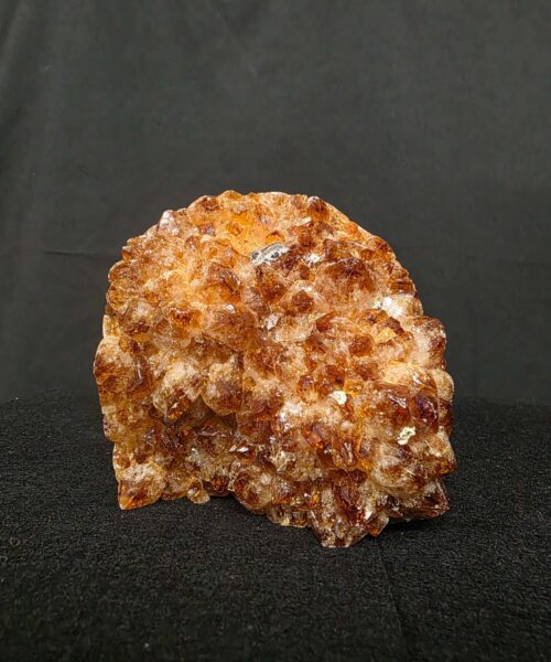 Alternative view of Premium High Grade Citrine Druzy 164 Mini Geode Cluster Piece 1.268g H10xW11xD9cm