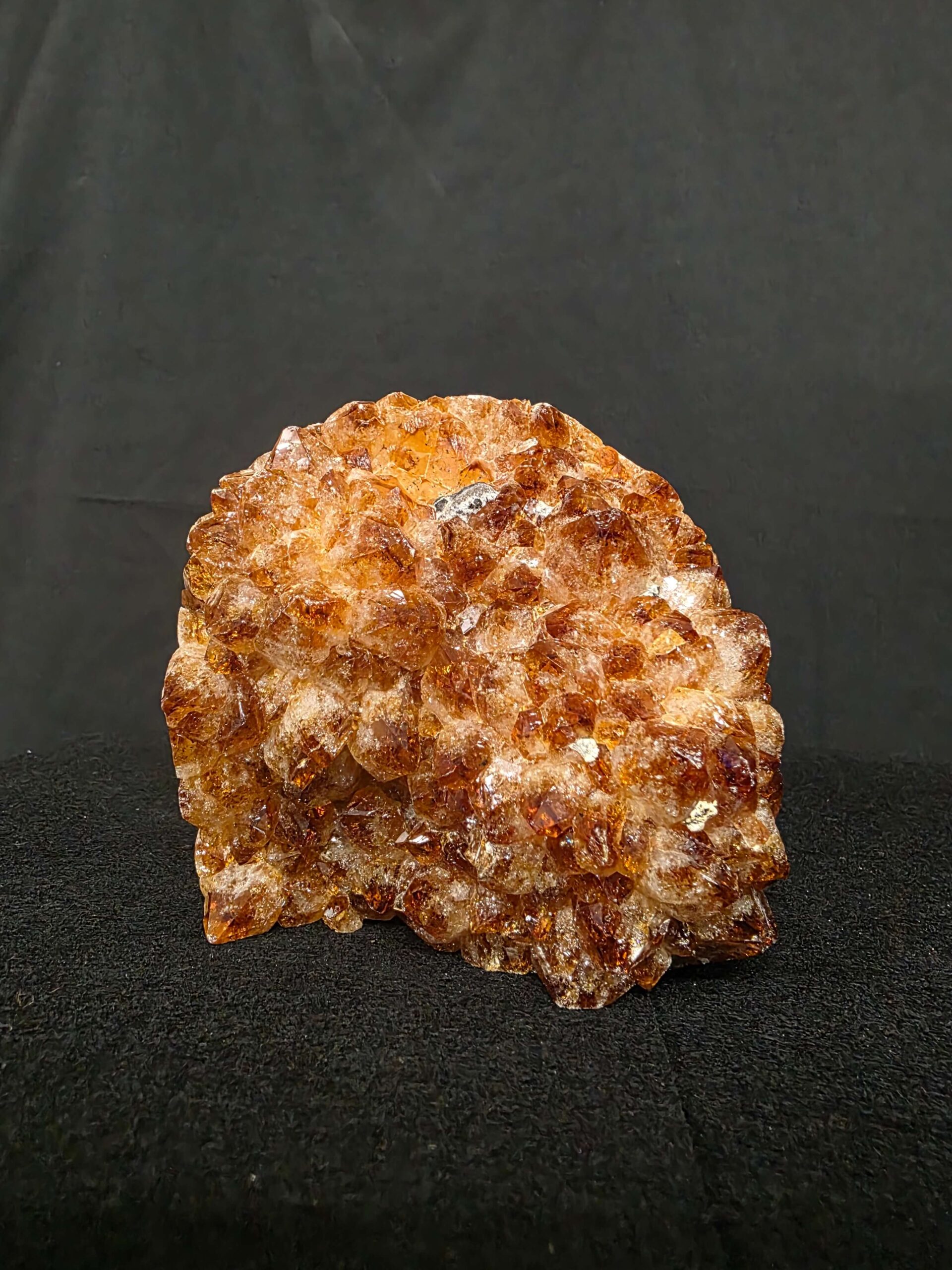 Premium High Grade Citrine Druzy 164 Mini Geode Cluster Piece 1.268g H10xW11xD9cm - Image 2