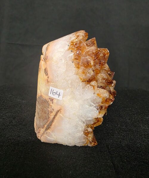 Premium High Grade Citrine Druzy 164 Mini Geode Cluster Piece 1.268g H10xW11xD9cm - Image 3