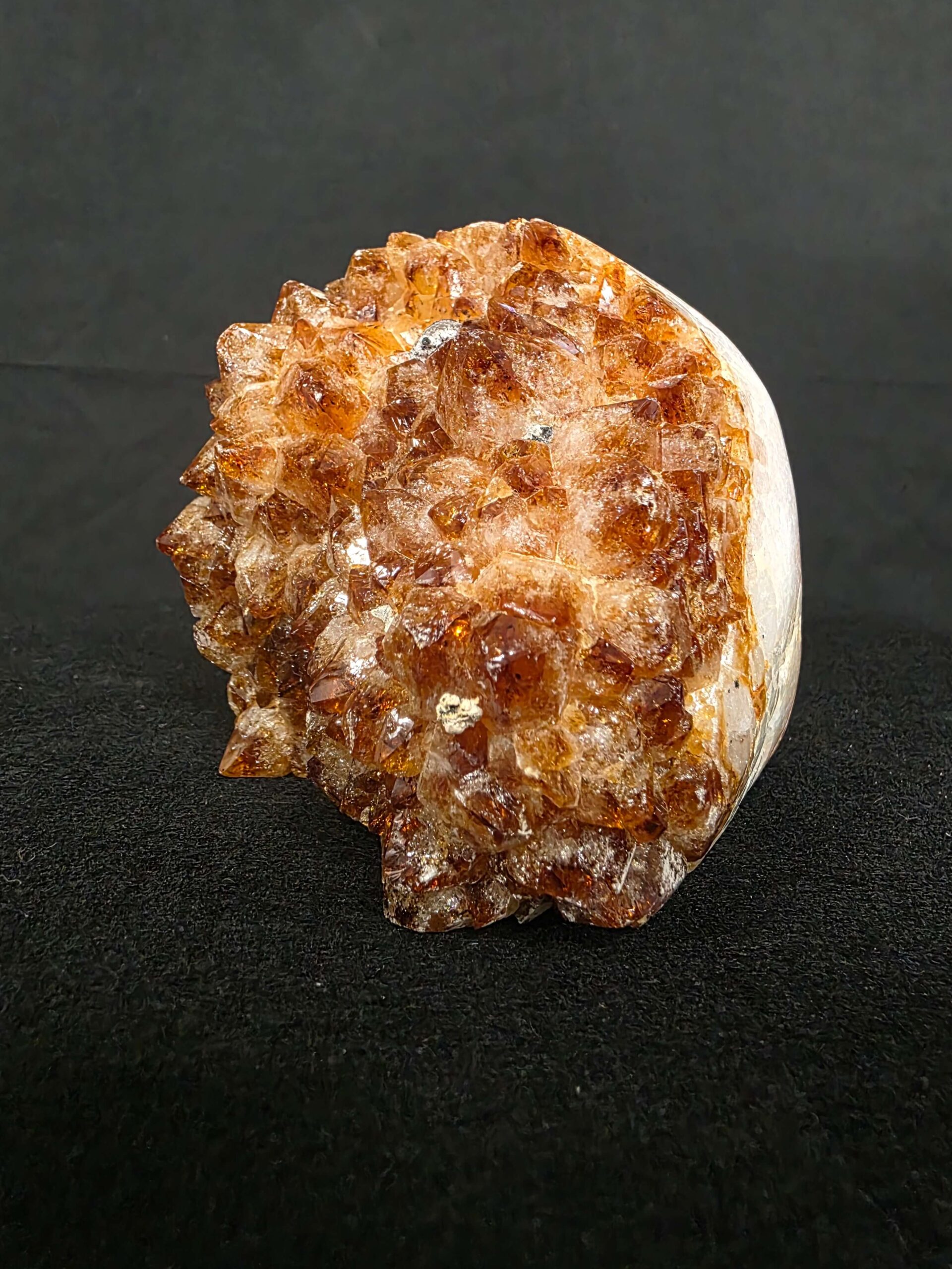 Premium High Grade Citrine Druzy 164 Mini Geode Cluster Piece 1.268g H10xW11xD9cm - Image 6