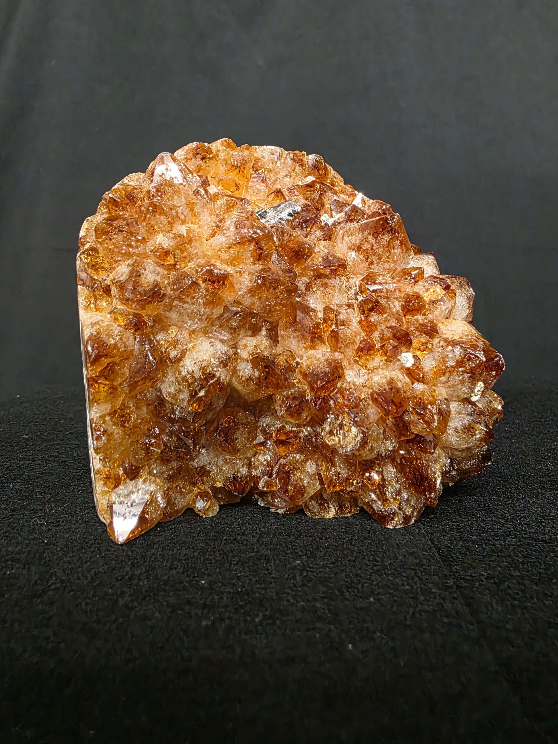 Premium High Grade Citrine Druzy 164 Mini Geode Cluster Piece 1.268g H10xW11xD9cm - Image 7