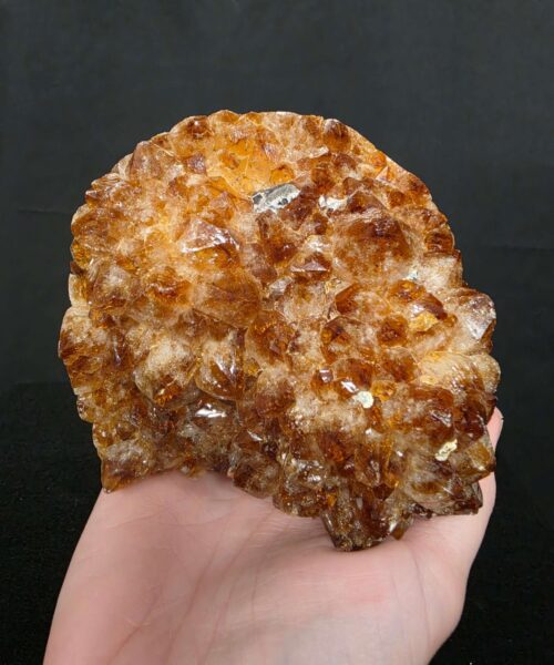 Premium High Grade Citrine Druzy 164 Mini Geode Cluster Piece 1.268g H10xW11xD9cm - Image 8
