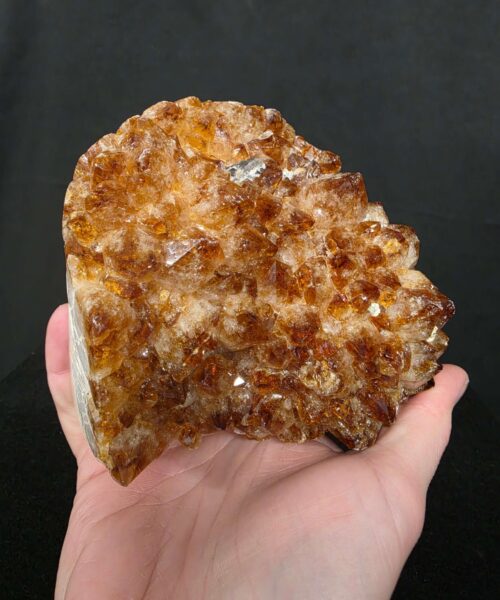Premium High Grade Citrine Druzy 164 Mini Geode Cluster Piece 1.268g H10xW11xD9cm - Image 9
