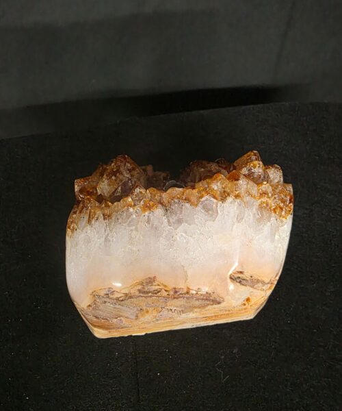 Premium High Grade Citrine Druzy 164 Mini Geode Cluster Piece 1.268g H10xW11xD9cm - Image 10
