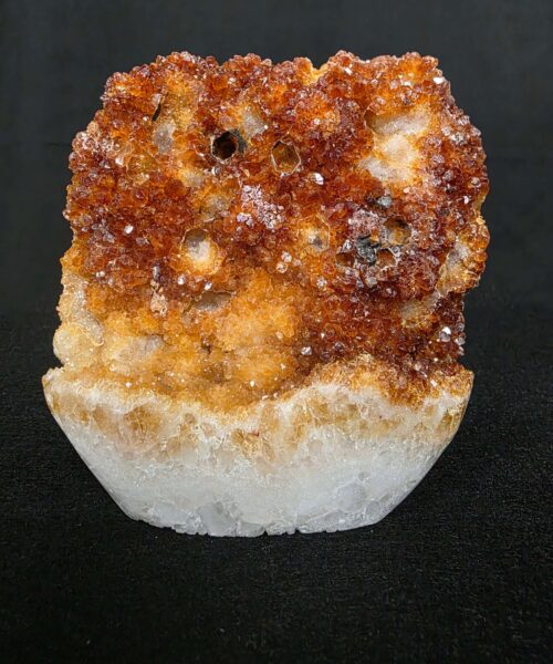 Alternative view of Premium High Grade Citrine Druzy 165 Mini Geode Cluster Piece 953g H11xW10xD6cm