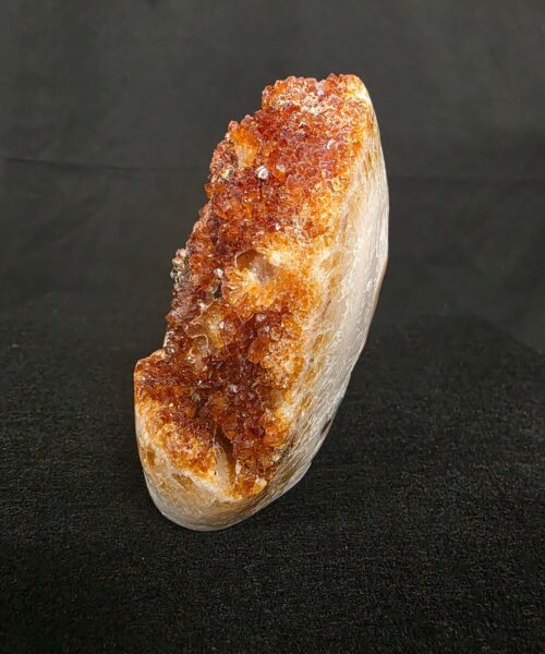 Premium High Grade Citrine Druzy 165 Mini Geode Cluster Piece 953g H11xW10xD6cm - Image 3
