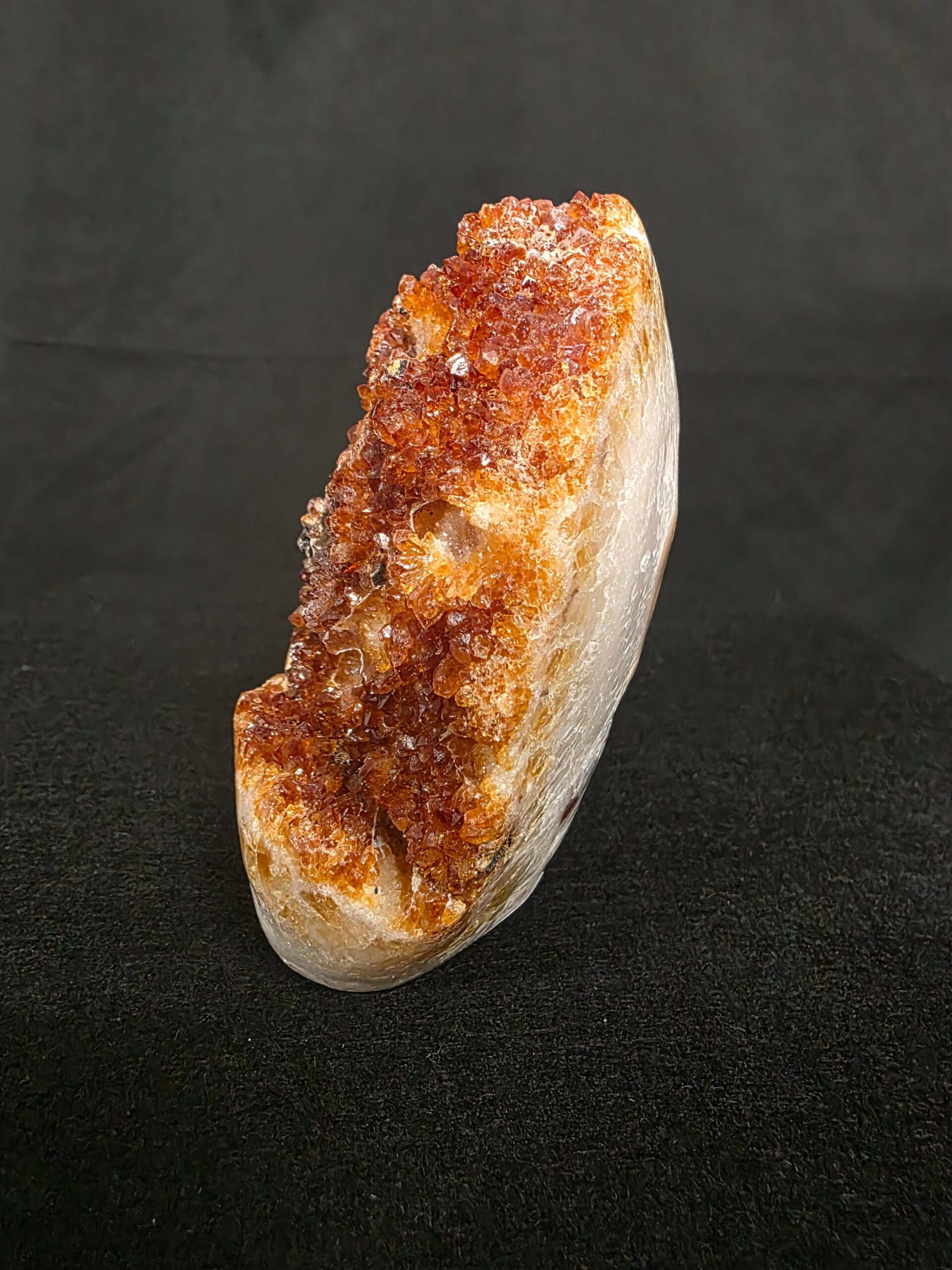 Premium High Grade Citrine Druzy 165 Mini Geode Cluster Piece 953g H11xW10xD6cm - Image 3