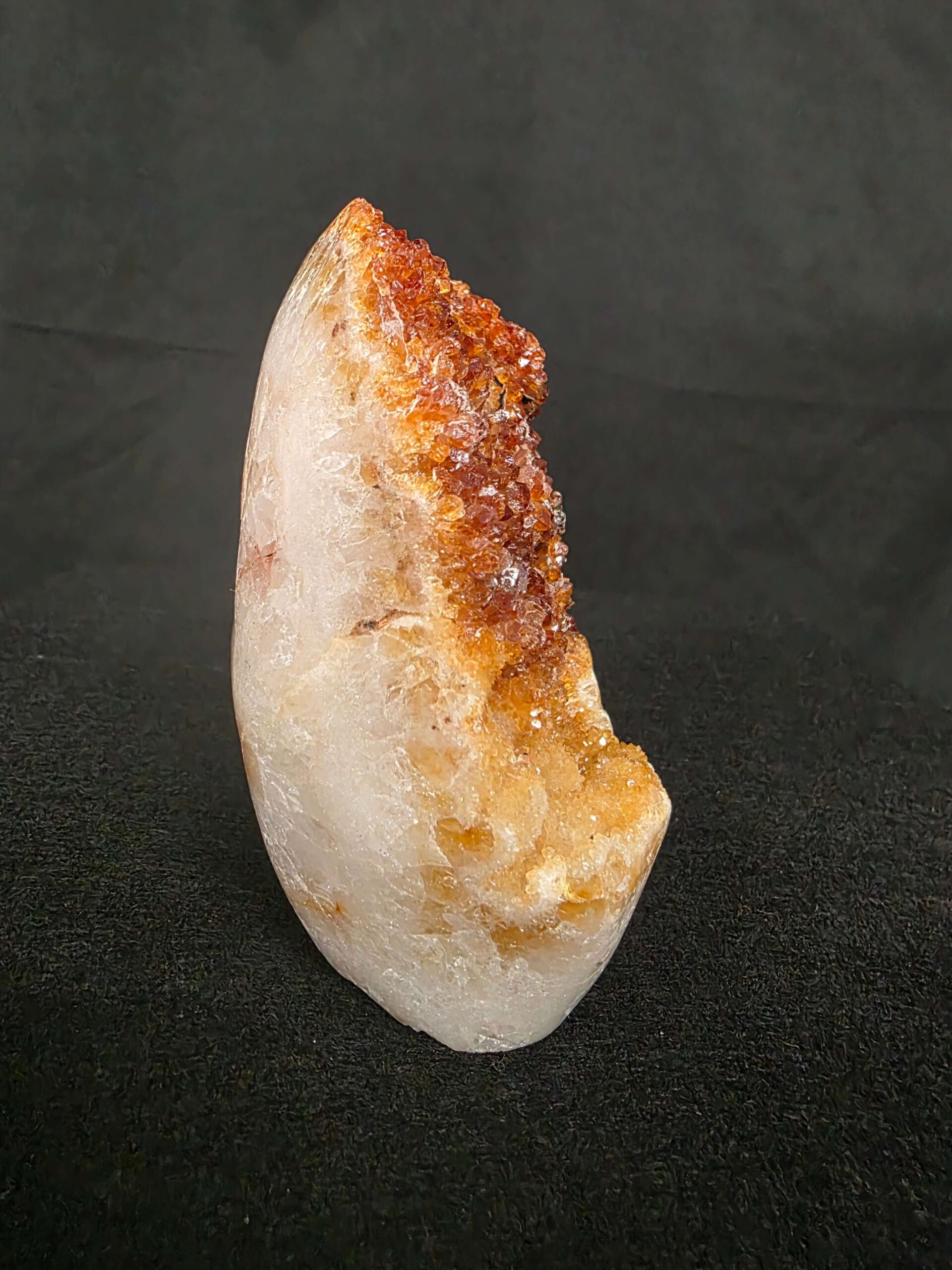 Premium High Grade Citrine Druzy 165 Mini Geode Cluster Piece 953g H11xW10xD6cm - Image 5