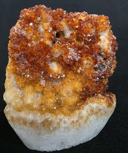 Premium High Grade Citrine Druzy 165 Mini Geode Cluster Piece 953g H11xW10xD6cm - Image 6