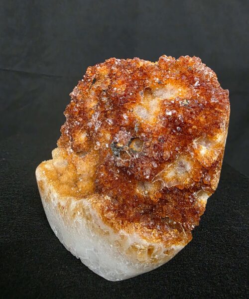 Premium High Grade Citrine Druzy 165 Mini Geode Cluster Piece 953g H11xW10xD6cm - Image 7