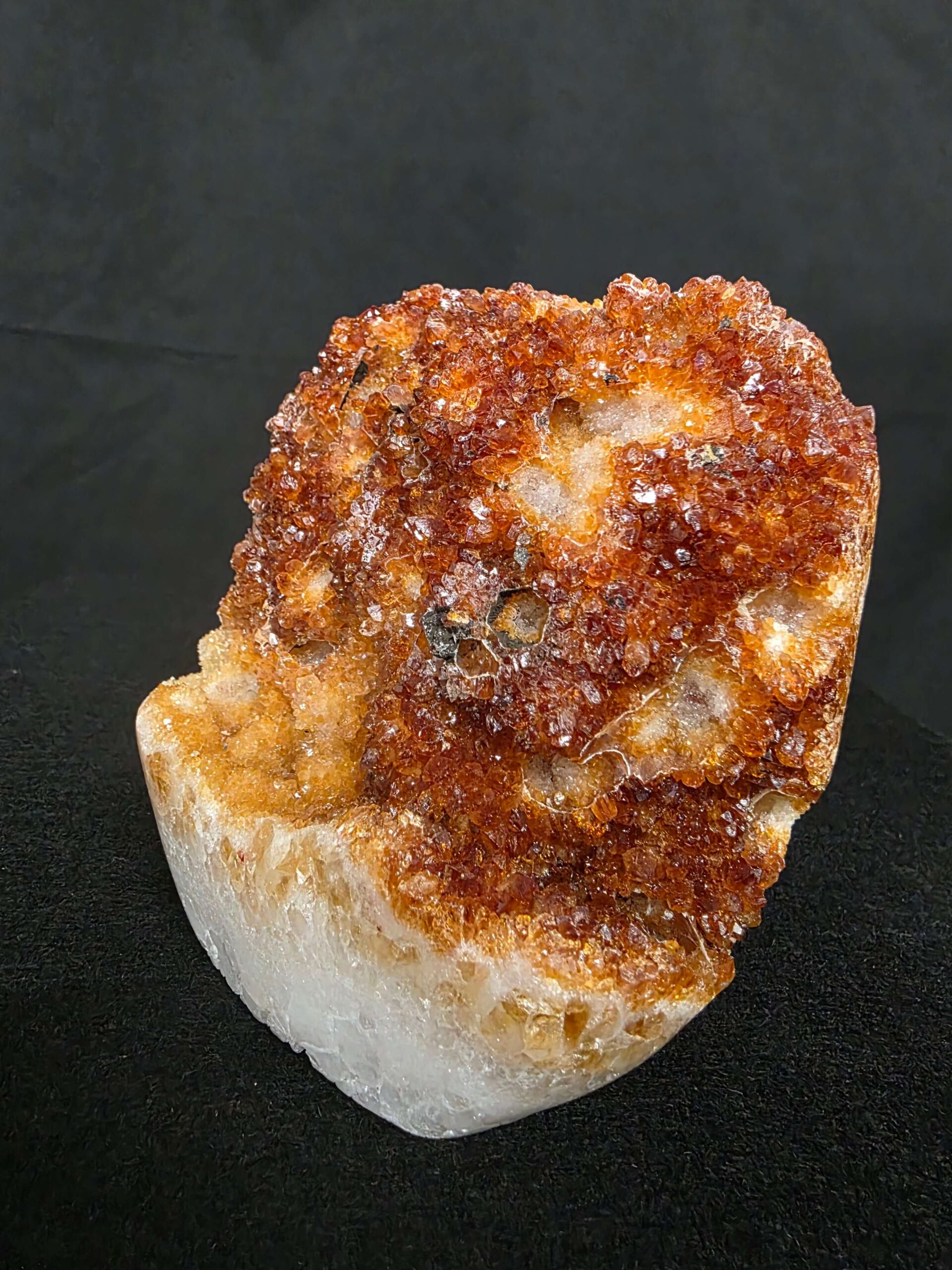 Premium High Grade Citrine Druzy 165 Mini Geode Cluster Piece 953g H11xW10xD6cm - Image 7
