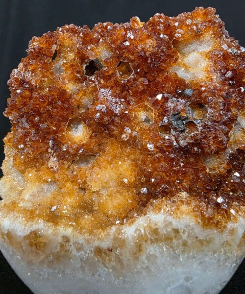 Premium High Grade Citrine Druzy 165 Mini Geode Cluster Piece 953g H11xW10xD6cm - Image 10