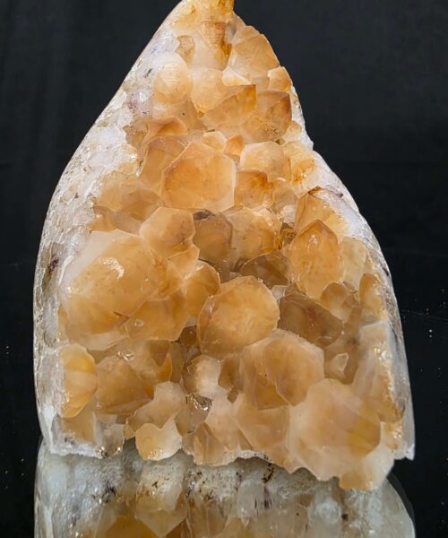 Premium High Grade Citrine Druzy 166 Mini Geode Cluster Piece 567g H11xW8.5xD7cm - Image 11