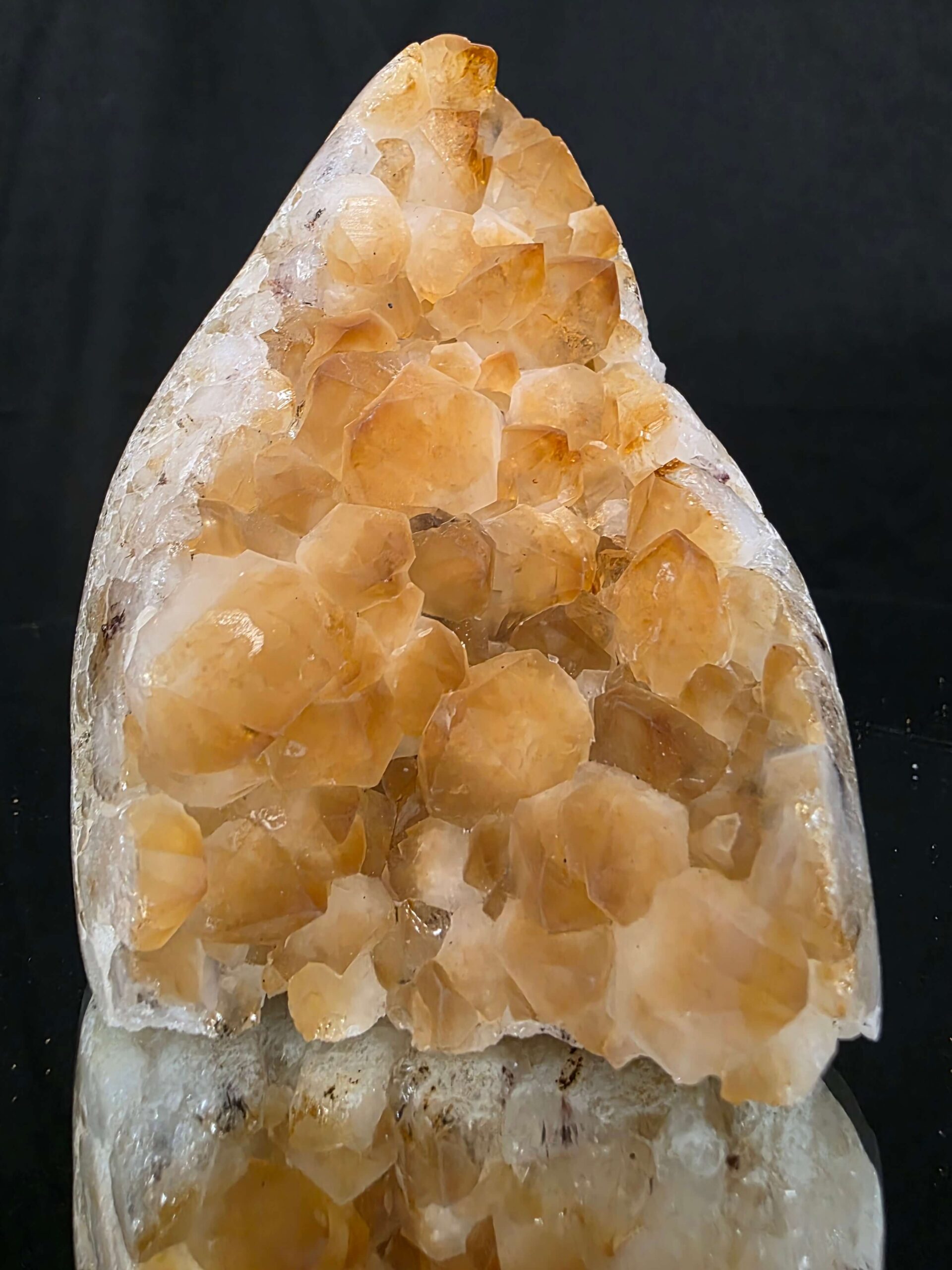 Premium High Grade Citrine Druzy 166 Mini Geode Cluster Piece 567g H11xW8.5xD7cm - Image 11