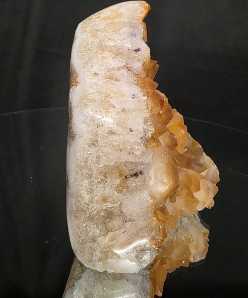 Premium High Grade Citrine Druzy 166 Mini Geode Cluster Piece 567g H11xW8.5xD7cm - Image 3