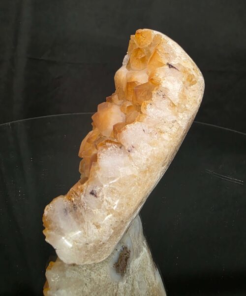 Premium High Grade Citrine Druzy 166 Mini Geode Cluster Piece 567g H11xW8.5xD7cm - Image 5