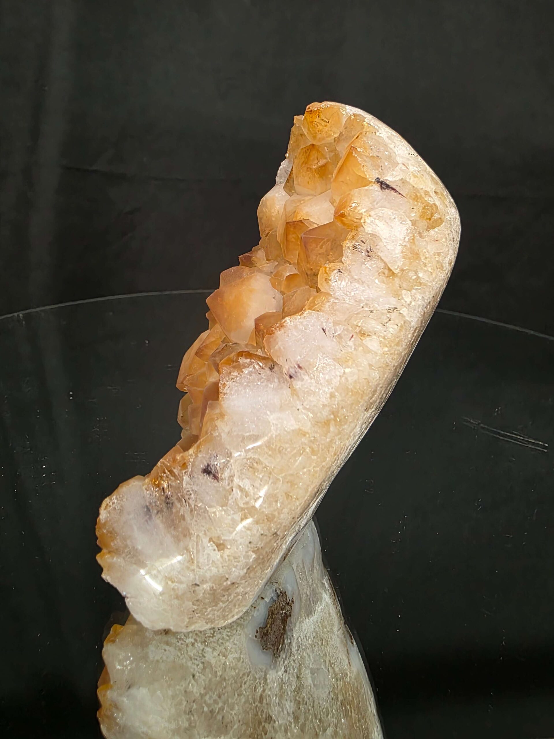 Premium High Grade Citrine Druzy 166 Mini Geode Cluster Piece 567g H11xW8.5xD7cm - Image 5