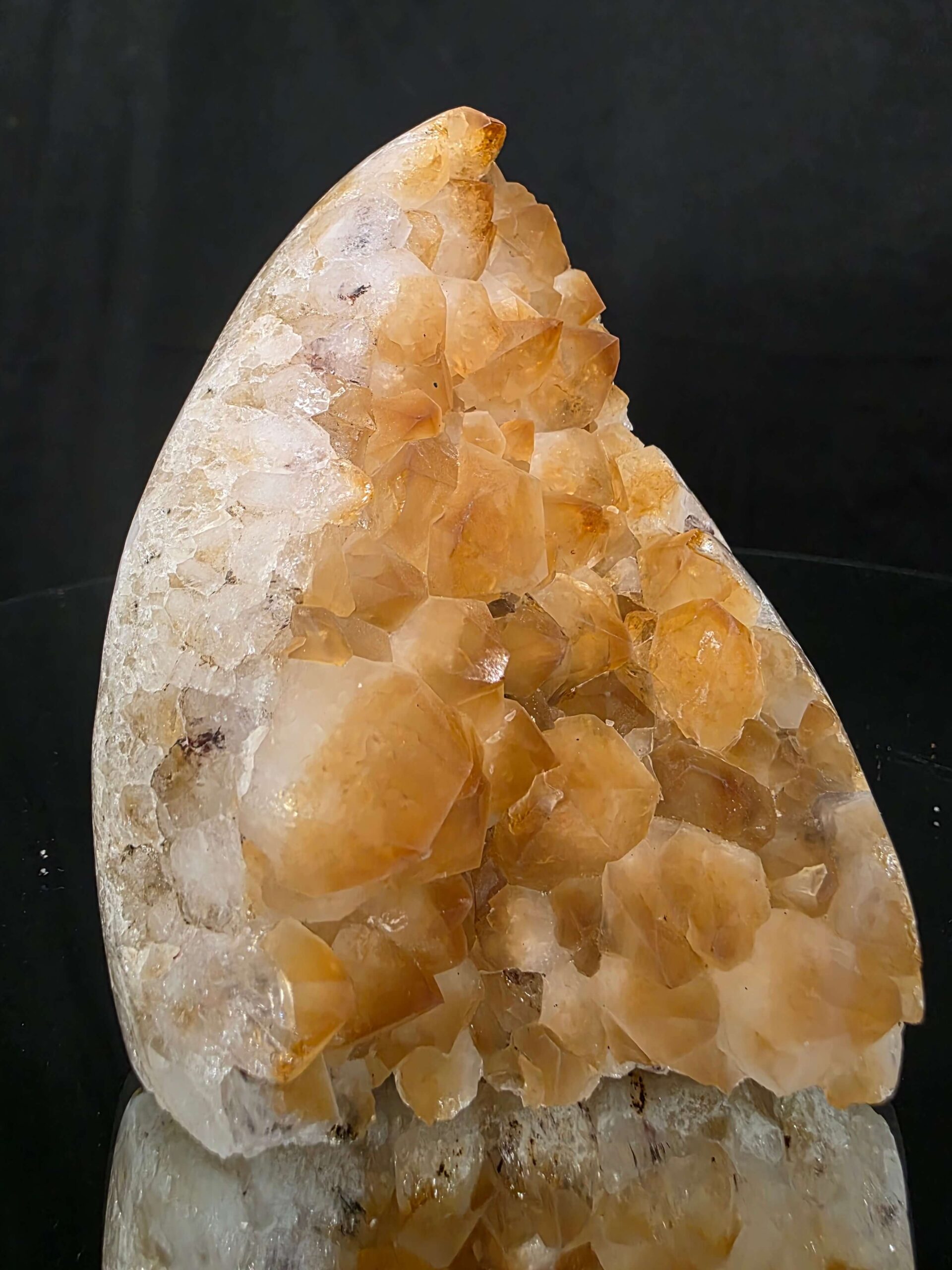 Premium High Grade Citrine Druzy 166 Mini Geode Cluster Piece 567g H11xW8.5xD7cm - Image 8