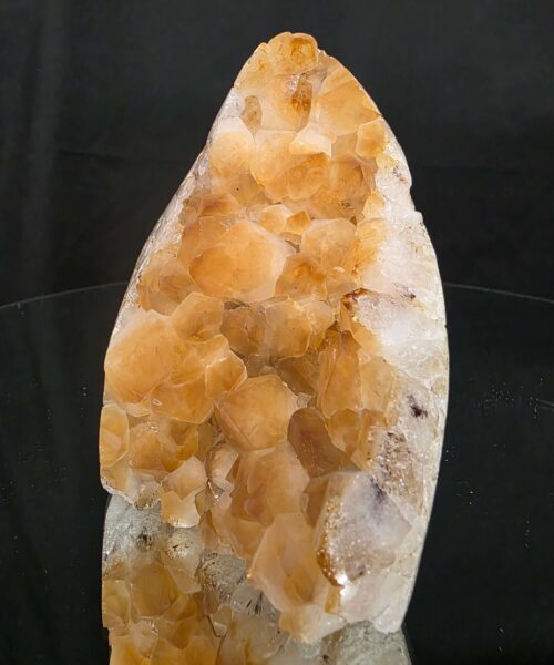 Premium High Grade Citrine Druzy 166 Mini Geode Cluster Piece 567g H11xW8.5xD7cm - Image 9