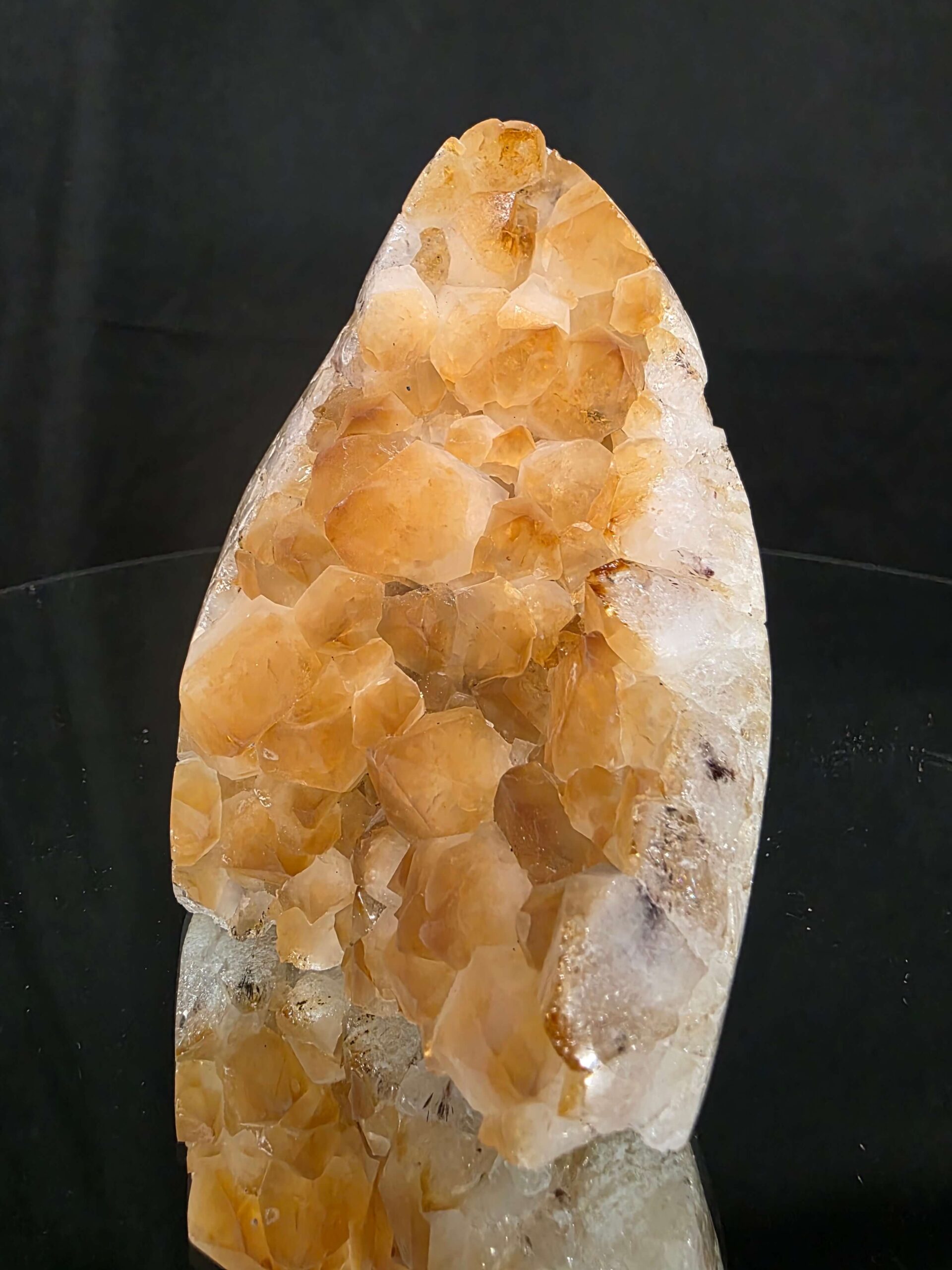 Premium High Grade Citrine Druzy 166 Mini Geode Cluster Piece 567g H11xW8.5xD7cm - Image 9