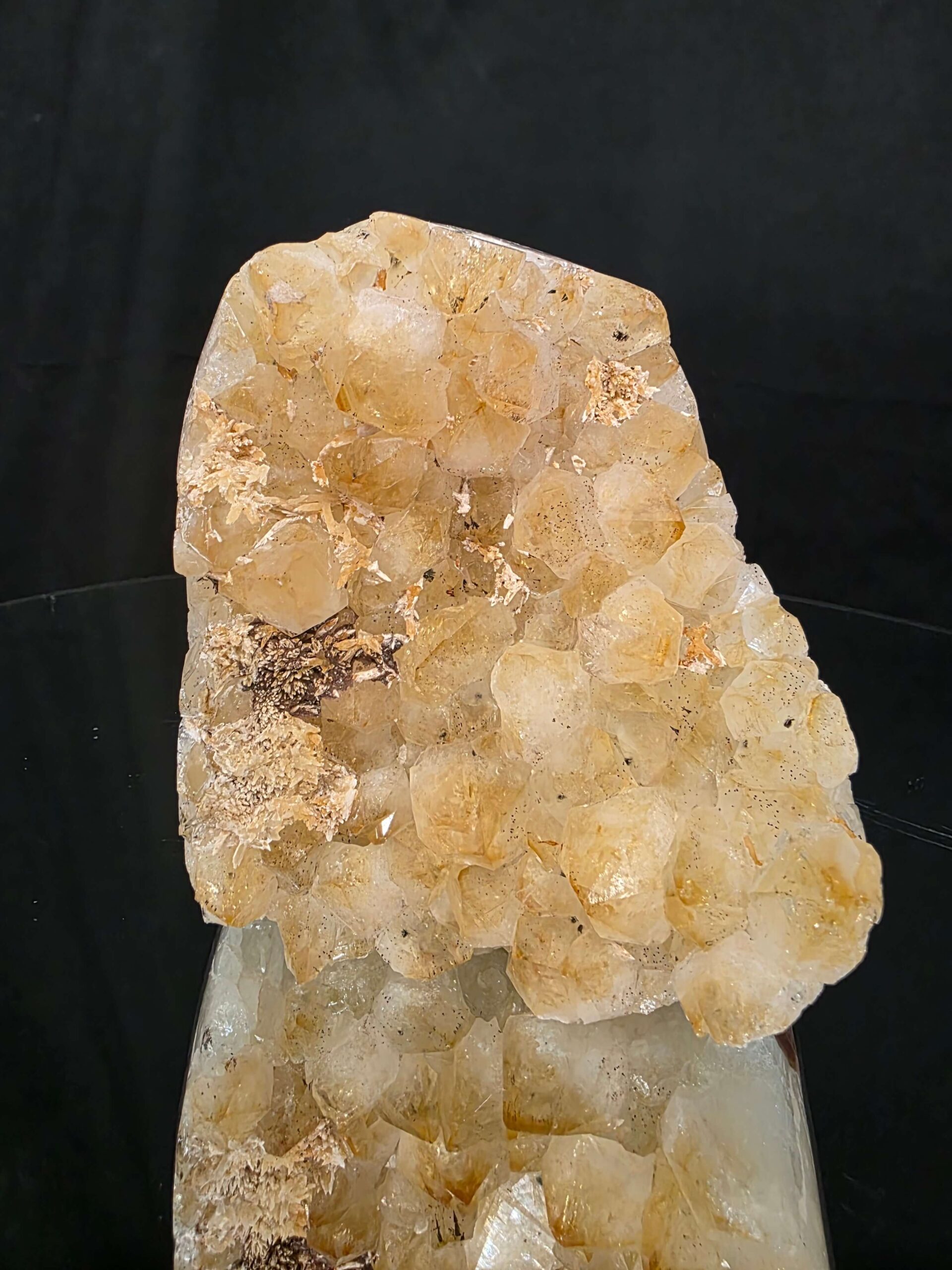 Premium High Grade Citrine Druzy 167 Mini Geode Cluster Piece 956g H10xW9xD7cm - Image 2