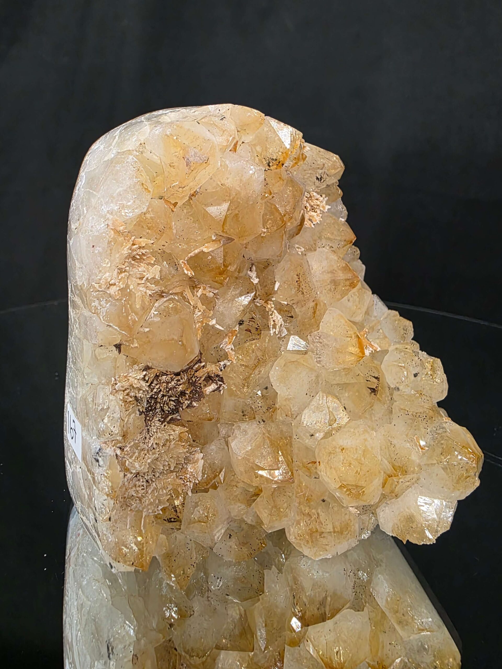 Premium High Grade Citrine Druzy 167 Mini Geode Cluster Piece 956g H10xW9xD7cm - Image 6