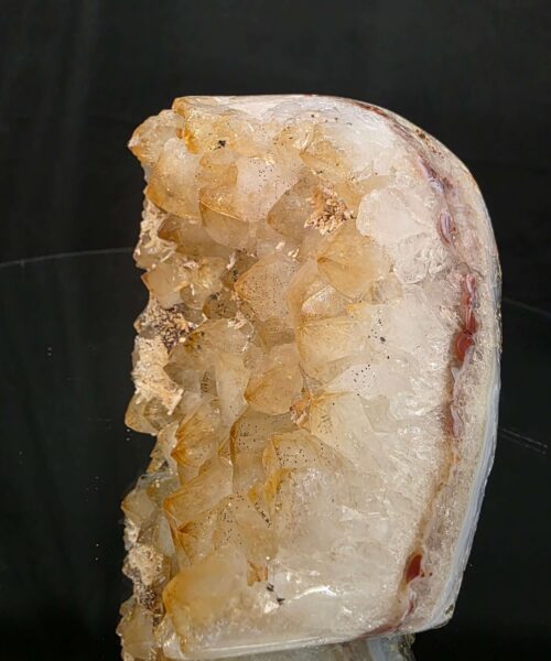Premium High Grade Citrine Druzy 167 Mini Geode Cluster Piece 956g H10xW9xD7cm - Image 7