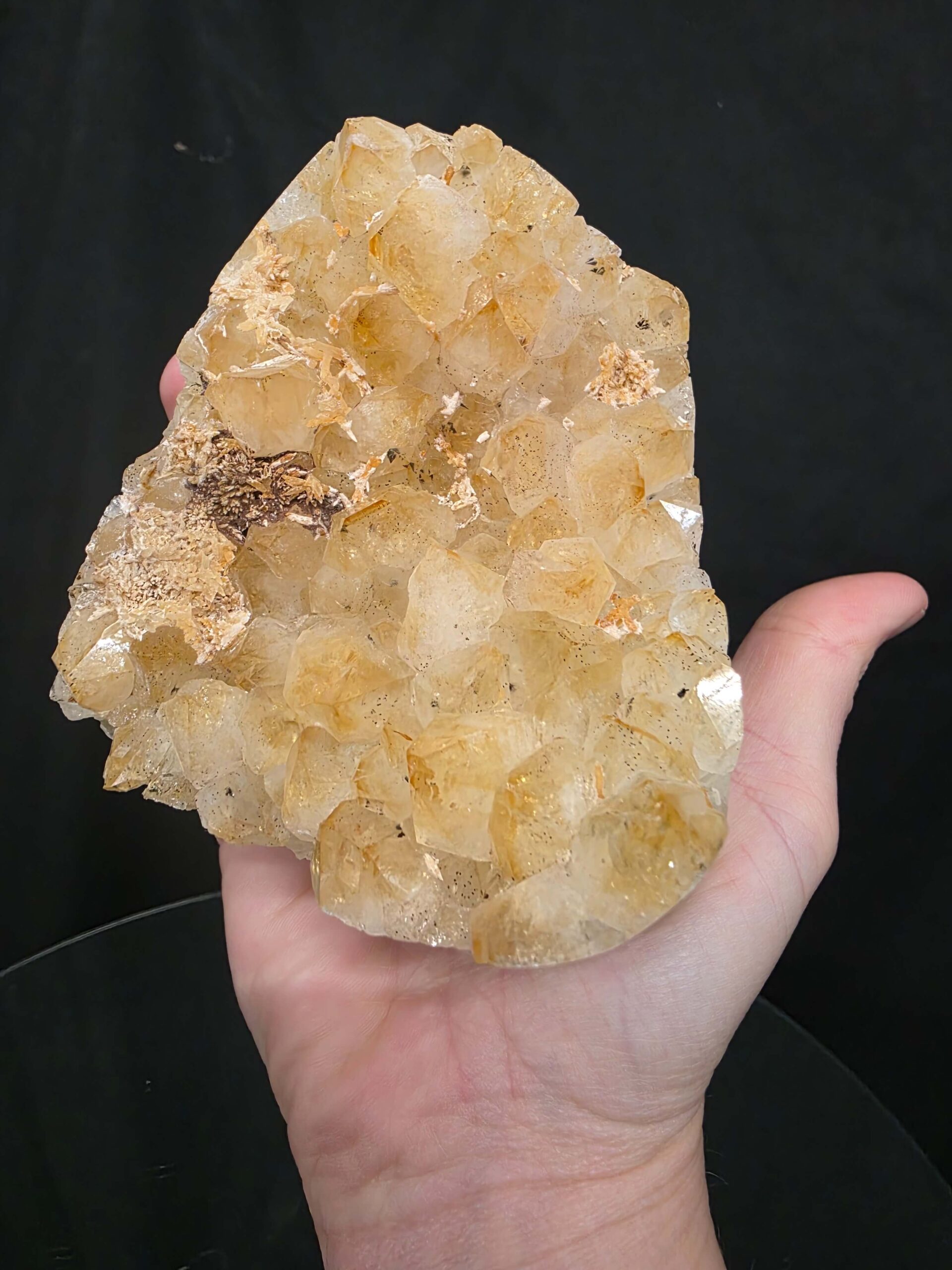 Premium High Grade Citrine Druzy 167 Mini Geode Cluster Piece 956g H10xW9xD7cm - Image 8