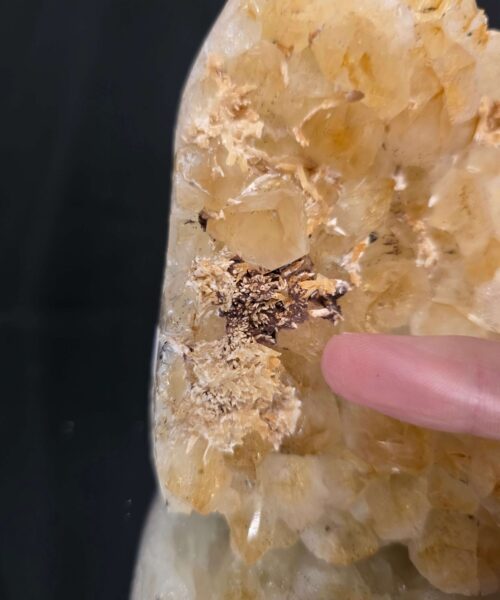 Premium High Grade Citrine Druzy 167 Mini Geode Cluster Piece 956g H10xW9xD7cm - Image 10
