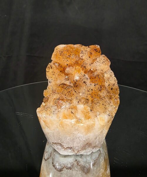 Alternative view of Premium High Grade Citrine Druzy 169 Mini Geode Cluster Piece 1.164g H11xW8xD9cm