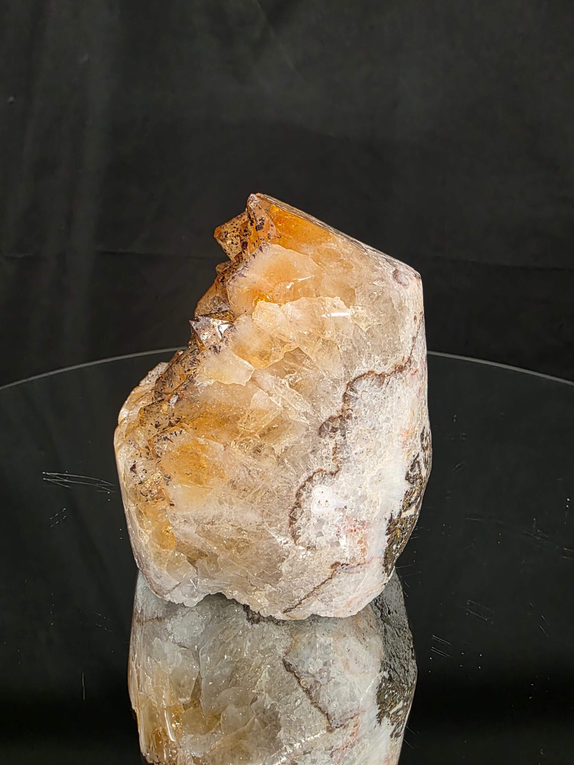 Premium High Grade Citrine Druzy 169 Mini Geode Cluster Piece 1.164g H11xW8xD9cm - Image 3