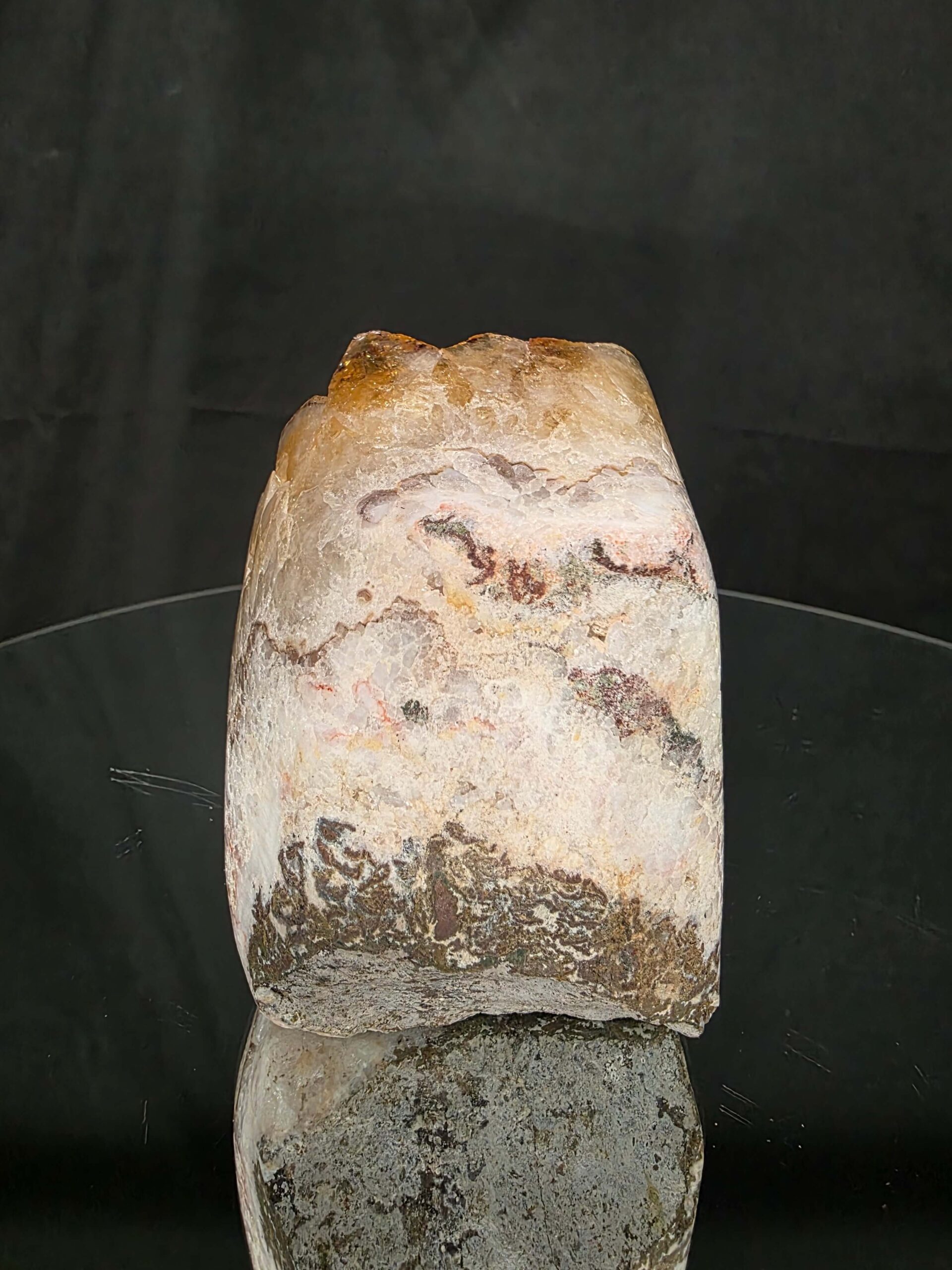 Premium High Grade Citrine Druzy 169 Mini Geode Cluster Piece 1.164g H11xW8xD9cm - Image 4