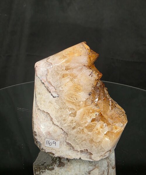 Premium High Grade Citrine Druzy 169 Mini Geode Cluster Piece 1.164g H11xW8xD9cm - Image 5