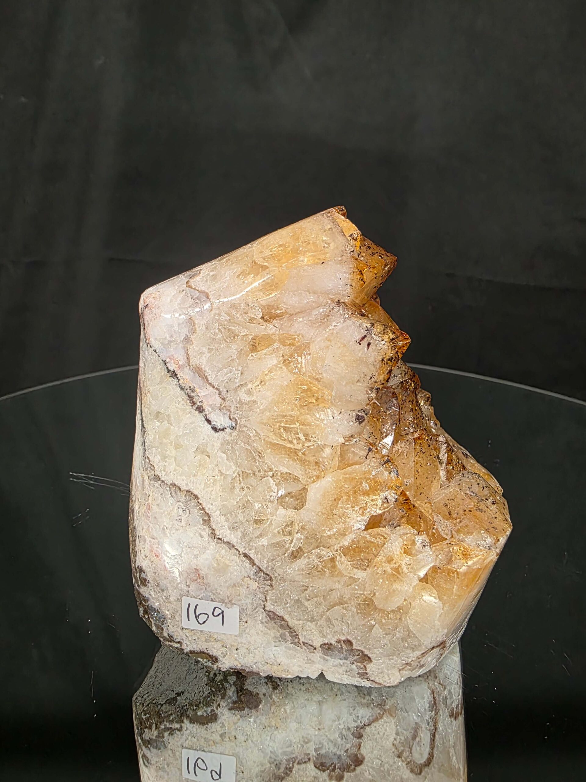 Premium High Grade Citrine Druzy 169 Mini Geode Cluster Piece 1.164g H11xW8xD9cm - Image 5