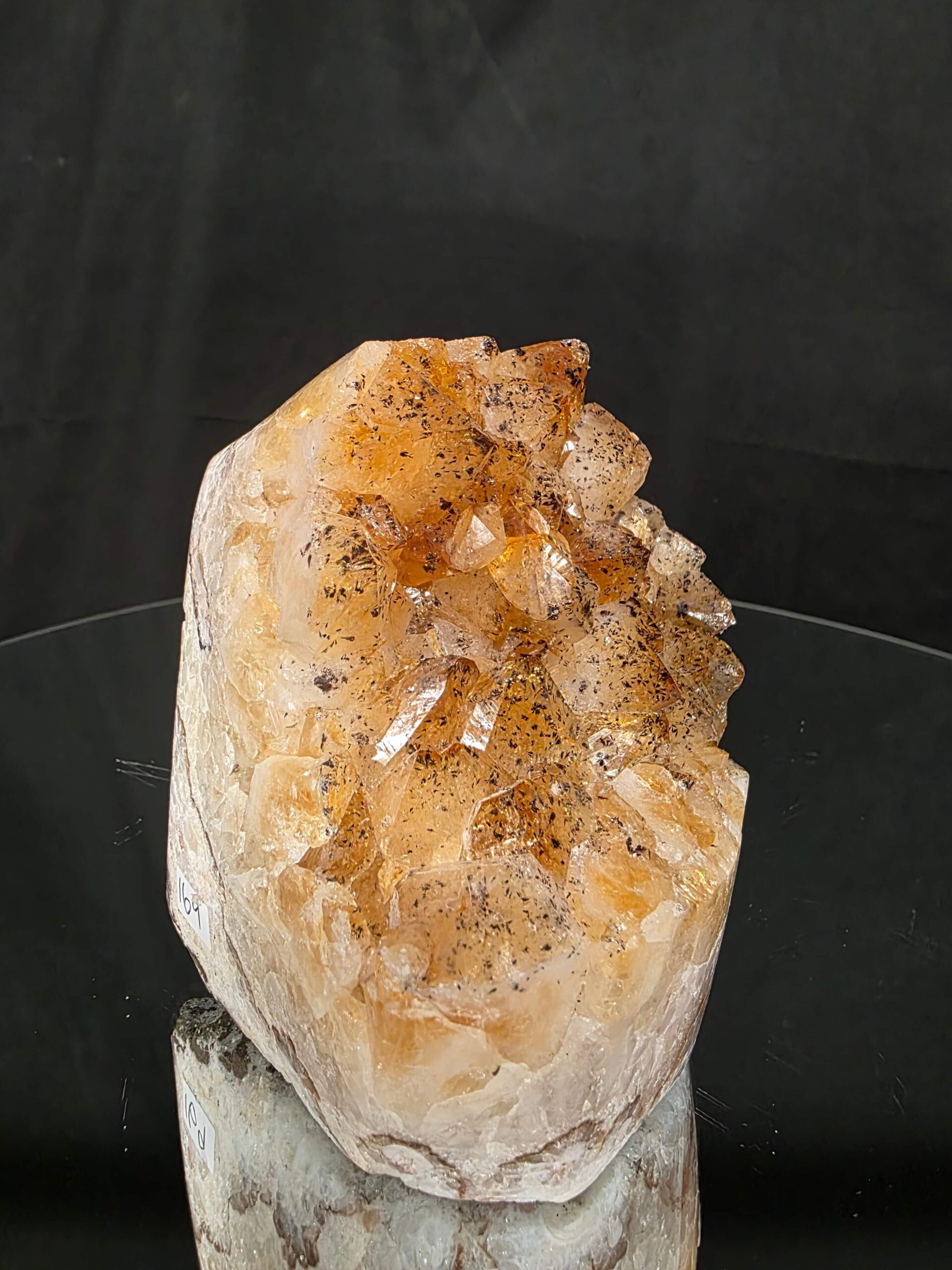 Premium High Grade Citrine Druzy 169 Mini Geode Cluster Piece 1.164g H11xW8xD9cm - Image 6