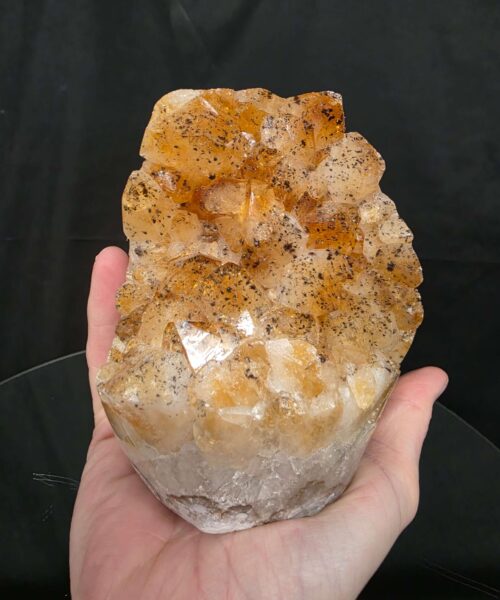 Premium High Grade Citrine Druzy 169 Mini Geode Cluster Piece 1.164g H11xW8xD9cm - Image 8