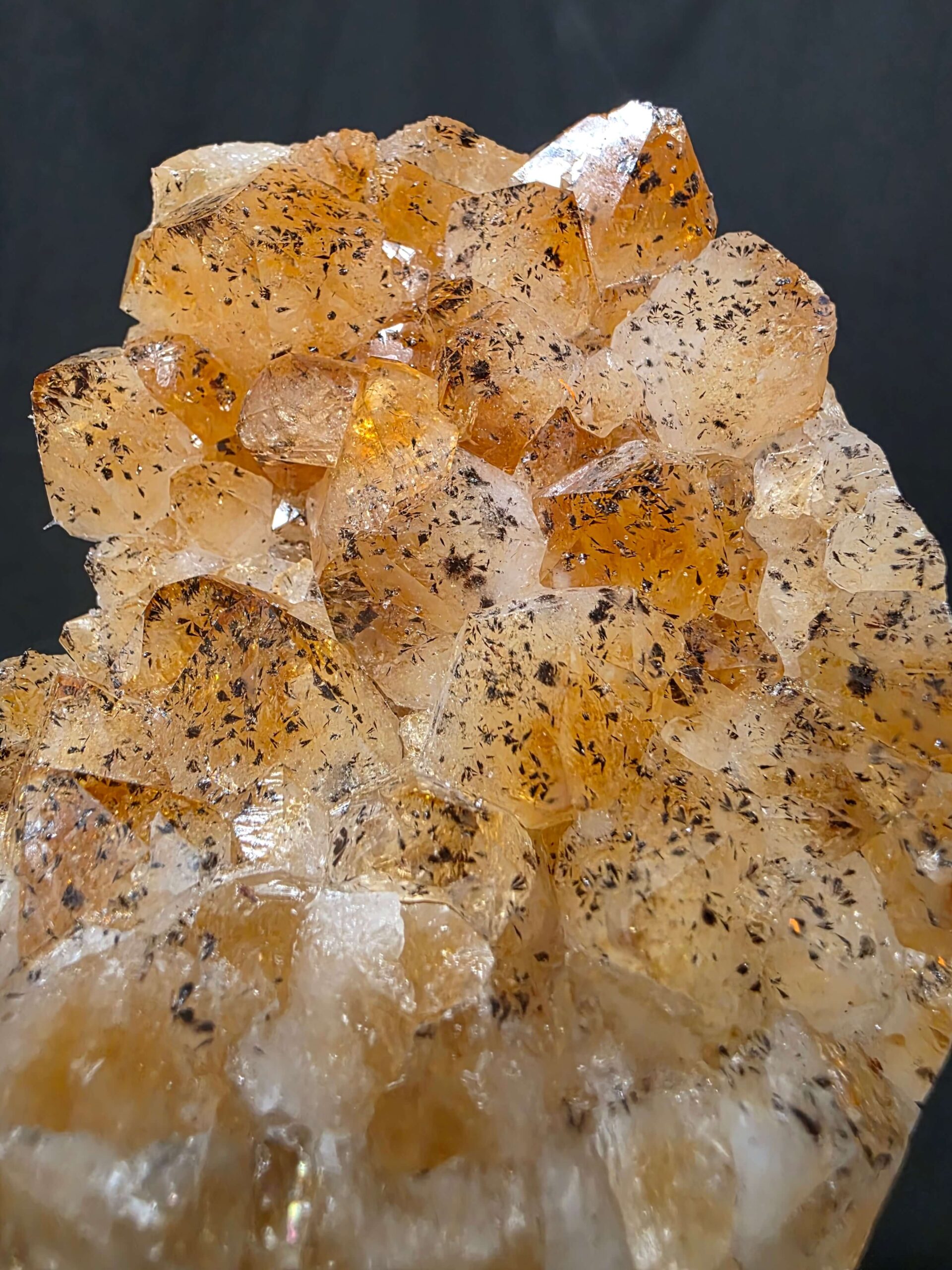 Premium High Grade Citrine Druzy 169 Mini Geode Cluster Piece 1.164g H11xW8xD9cm - Image 10