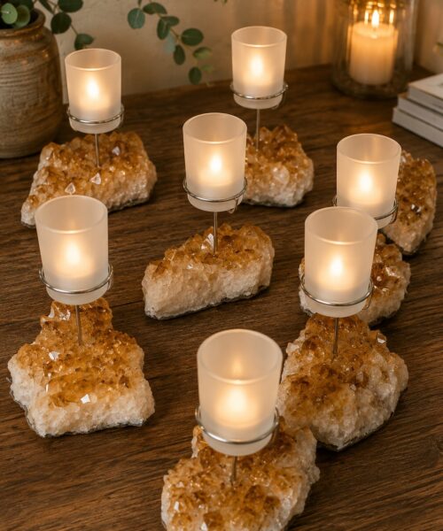 Citrine Cup Candles