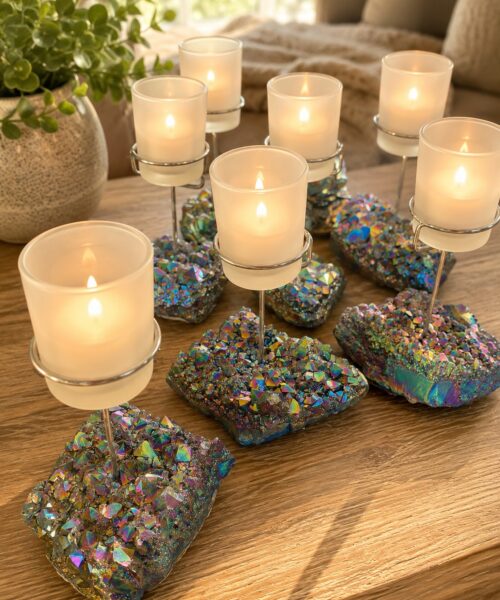 Rainbow Cup Candles - Handpicked