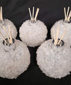 White Clear Quartz Luxury Crystal Reed Diffuser