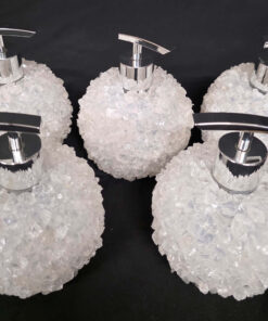 White Clear Quartz Luxury Soap Dispenser