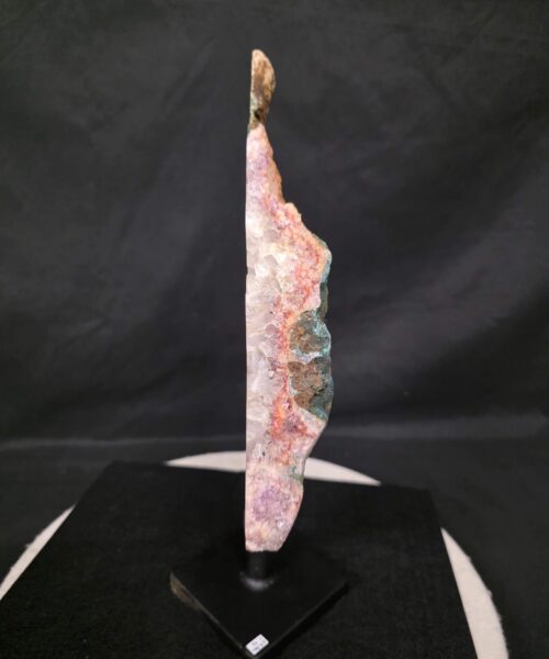 Pink Amethyst Slice 2 on Stand Healing Crystal Gem 3.344g H39xW24.5xD14cm - Image 4